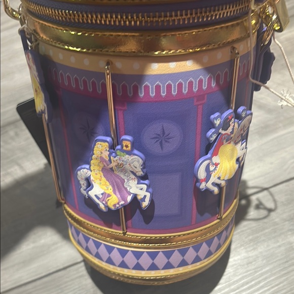 Loungefly Purple and Gold Princess Bag - Picture 5 of 8